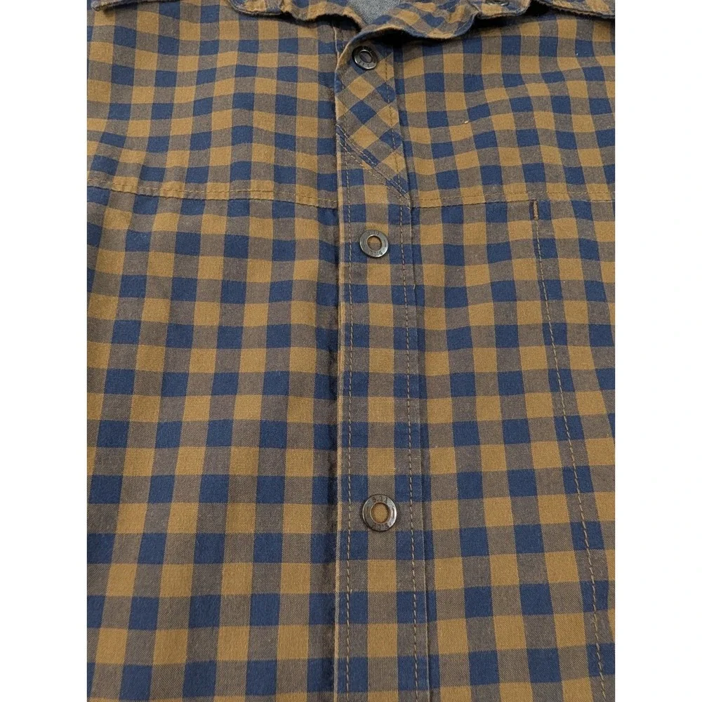 5.11 Tactical Shirt Mens 2XL Snap‎ Up Brown Plaid Long Sleeve Workwear
